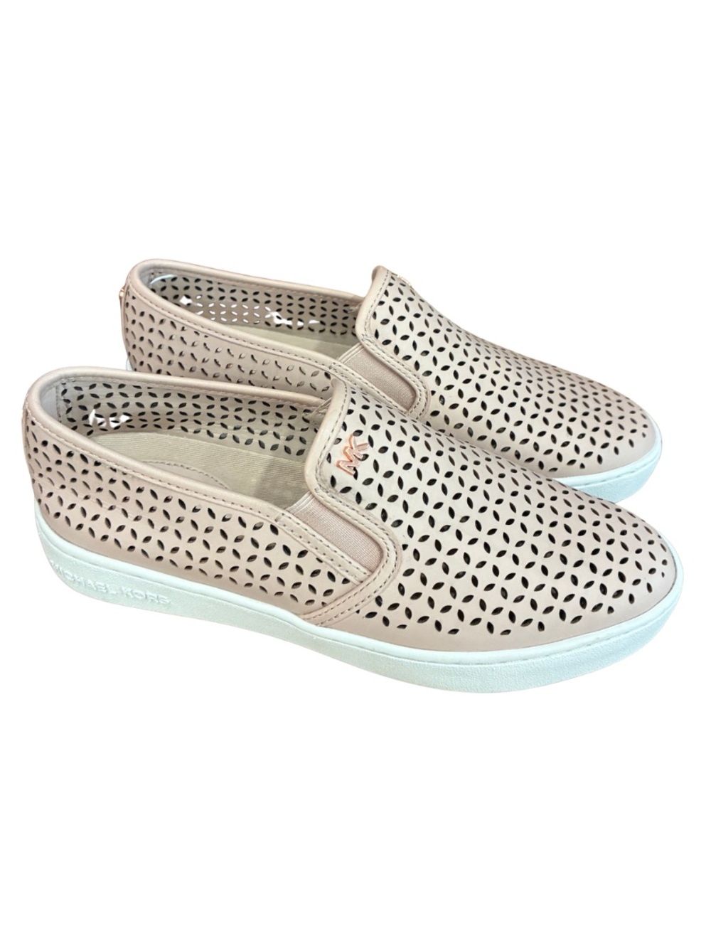 Michael Kors Perforated Leather Slip-On Sneakers